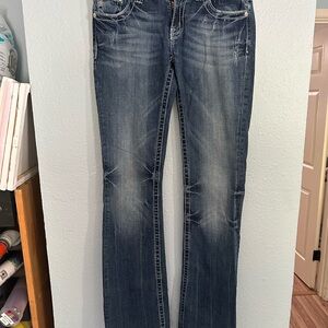 Miss Me bootcut Blue Denim Jeans size 28